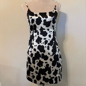 Wild Fable Black And White Cow Print Mini Dress Size S
